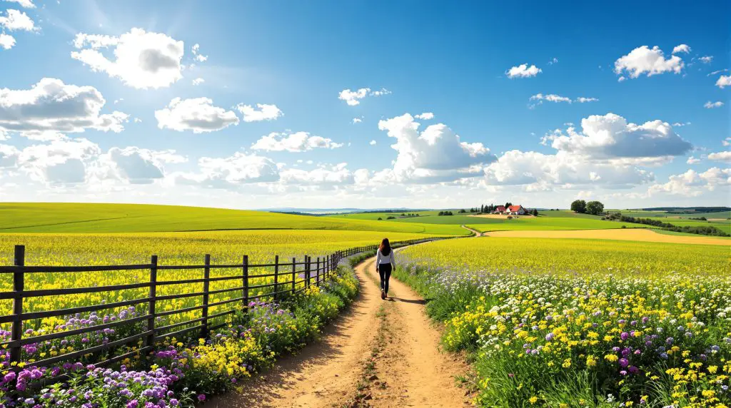 Paysage Ferme Romance